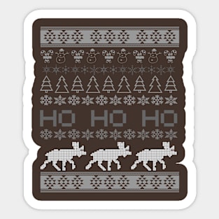 Christmas Reindeer Design, Ugly Reindeer Sticker